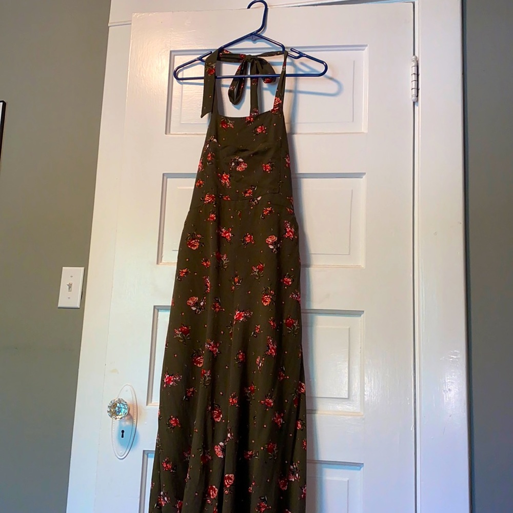 Halter Top Floral Jumpsuit